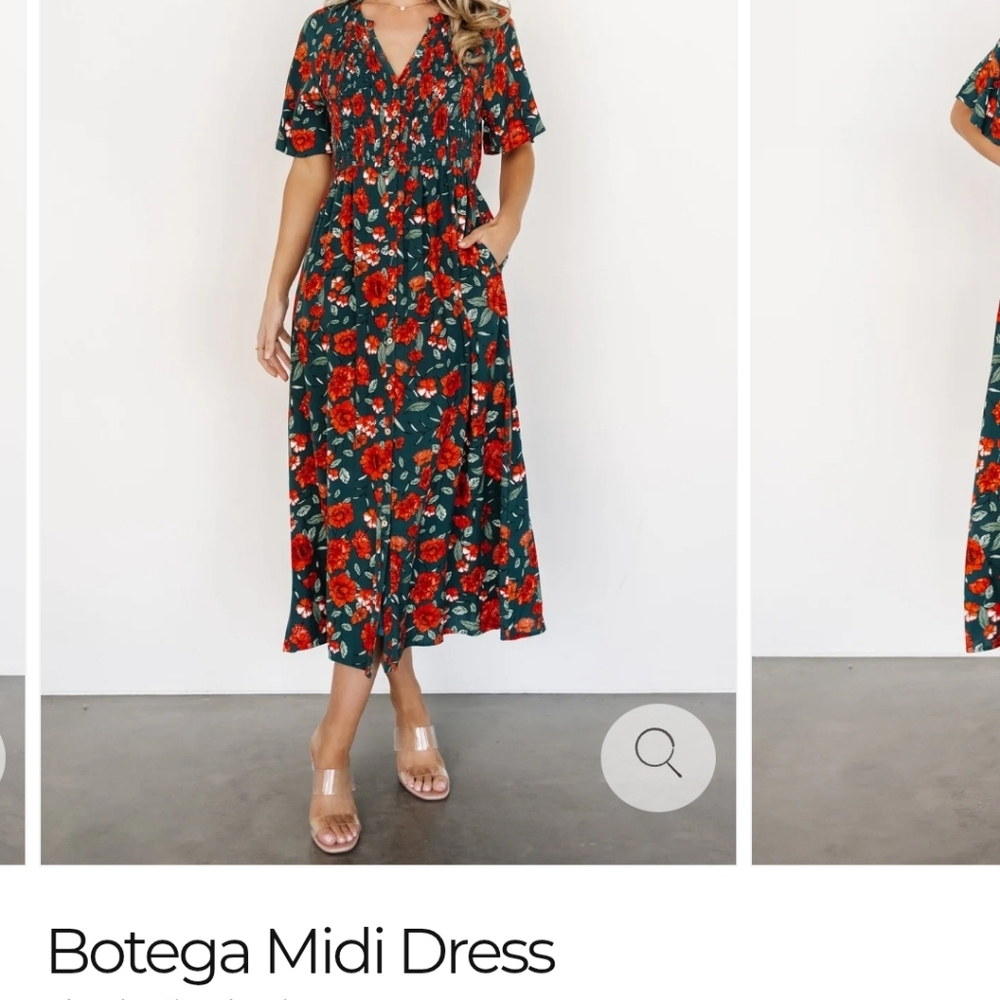 Baltic Born Floral Maxi Dress - Orange and Blue